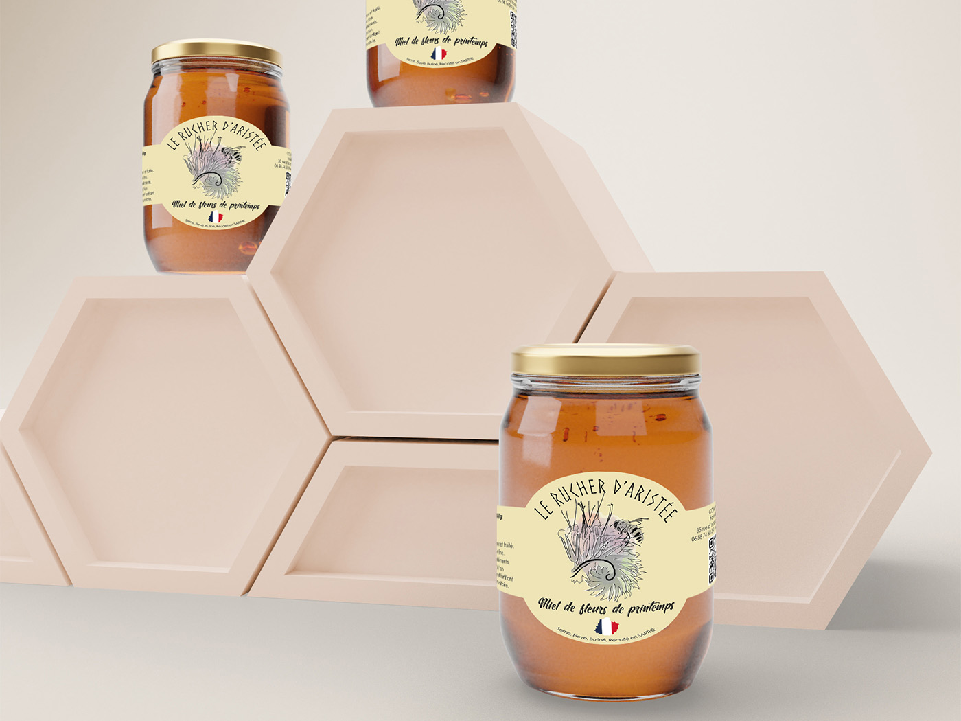 Etiquette pour pots de miel photo 1